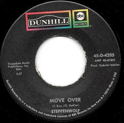 Steppenwolf - Move Over / Power Play (7'') (Near Mint (NM or M-)) - 1885979935