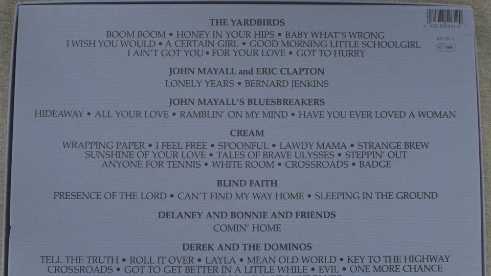 ERIC CLAPTON - CROSSROADS - 4 CD-SET IM LP-FORMAT - Bild 4 von 4