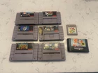 Lot Of 8 Vintage Video Game Cartridges, SNES, Genesis, Game Boy