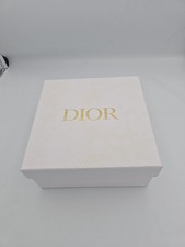 Authentic CHRISTIAN DIOR Empty White Textured Empty Gift Box 8" x 8"x 3.75  New