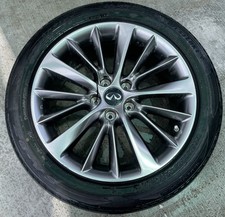 INFINITI Q50 18x7.5 15 V SPOKE ALLOY WHEEL RIM W/ TIRE (ONLY#1) 18-24 # 112490