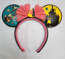 DISNEY PARKS VACATION CLUB MEMBER HAPPY HALLOWEEN CASTLE MINNIE EARS HEADBAND