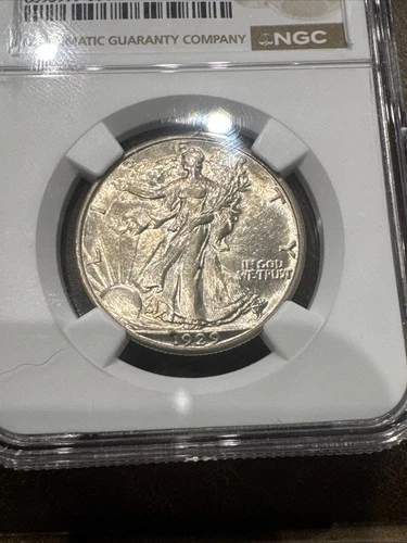 1929 S Walking Liberty Half Dollar Silver NGC AU Details