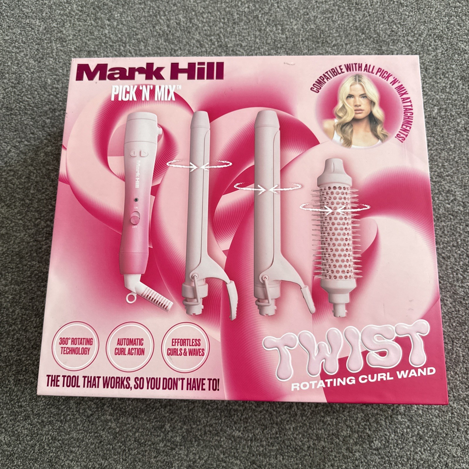 Mark Hill Pick N Mix Twist Starter Kit Rizadores de Pelo Rosa