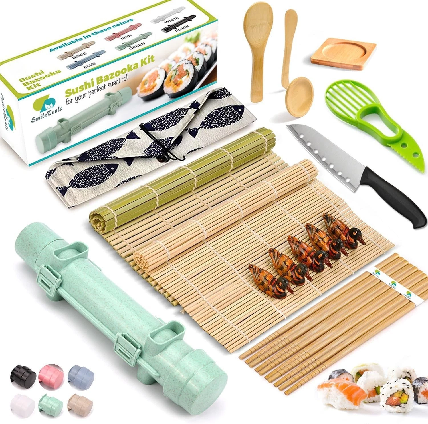 Sushi Making Kit - Complete 22 Piece Sushi Maker Set for Beginners or Pros - ...
Opens in a new wind