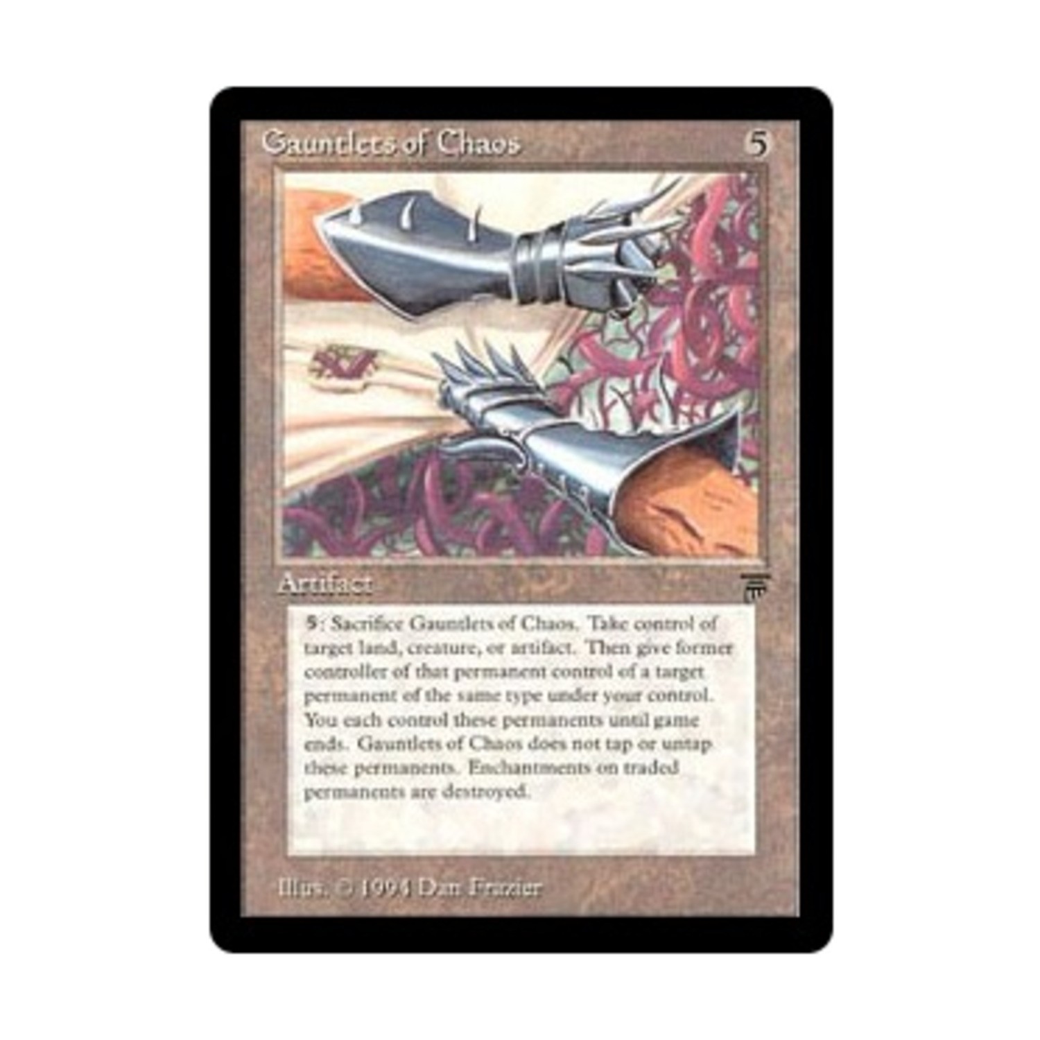 WOTC MtG Legends Gauntlets of Chaos (R) VG