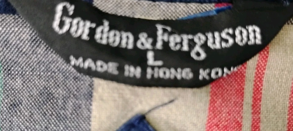 Chaqueta De Colección Field & Stream Gordon And Ferguson Co Grande Alta Larga Azul   Foto 4 de 4