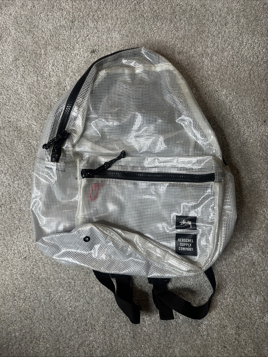herschel and stussy backpack Stussy Herschel Backpack Limited Edition Streetwear Rare Clear Bag Supply
