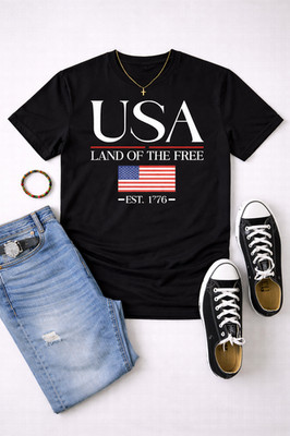 USA Land of the Free Est 1776 Shirt, Patriotic July 4th Tee