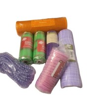 Deco Mesh Lot Of 7 Rolls Green Pk Purple Celebrate It Wreaths Holiday Craft