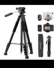 K&F Concept Camera Tripod, 75" Lightweight Portable Travel Outdoor DSLR Tripods