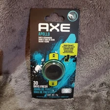 AXE Air Freshener Mini Vent Clip 30day Odor Eliminator Long Lasting Scent Apollo
