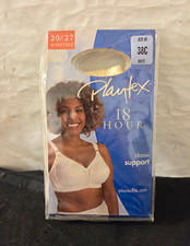 Playtex 18 Hour Wireless Full Coverage Soft Cup Bra 38C White MPN 20/27 Nos