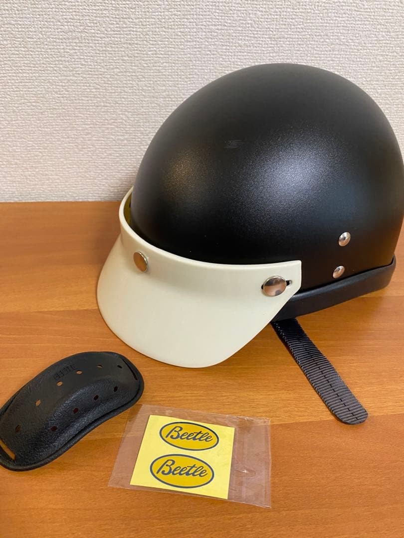セキュリティ・セーフティ TRAFFIC JAM HELMET #buco#oceanbeetle#ptr Ocean Beetle BEETLE PTR Black Motorcycle Helmet Used, Matte Finish
