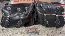 Drag Specialties Leather Made In USA Motorcycle Saddlebags