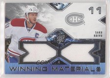 2021-22 SPx Winning Materials Saku Koivu #WM-SK 4z8