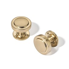 TUNNY 10 Pack Modern Round Cabinet Knob-Champagne Bronze Single Hole Furnitur...