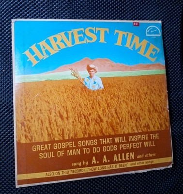A A ALLEN & CO. ~ HARVEST TIME ~ GREAT GOSPEL SONGS OF SOUL  ~VINYL  LP ~ Rare