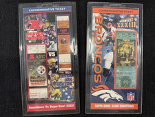 Super Bowl 32 and 33 Commemorative Tickets Broncos
