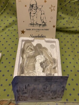 Dept 56 Snowbabies  Baby, It s Cold Outside  Friendship Club 1998-1999 w Box NEW