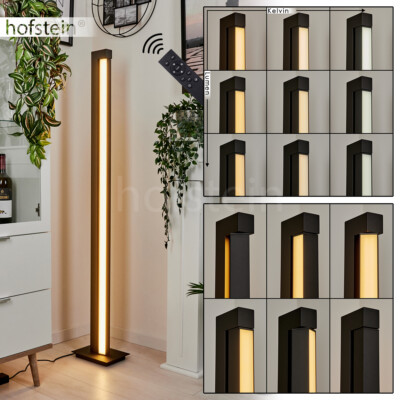 LED Wohn Schlaf Zimmer Leuchte anthrazit Verstellbar Boden Steh Lampen dimmbar