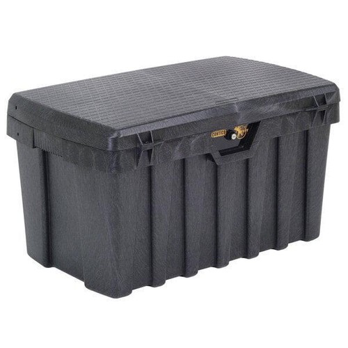 Large 50 Gallon Heavy Duty Black Tuff Bin Lock Tool Box Security Locking Storage - Picture 6 of 24