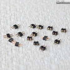 11 x combined 2 pins mini-plug male ends 2.54mm straight connectors 2 round 2P