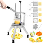 Vevor Commercial Vegetable Cutter French Fry Chopper Fruit Dicer w/ 4 Blades New