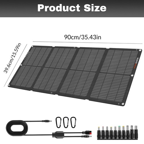 80W DC & USB Solar Panel Foldable Portable Charger for Power Station Camping RV - Picture 11 of 12