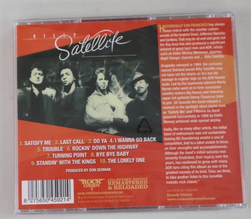 Billy Satellite Billy Satellite self titled CD Rock Candy Records Reissue 1984 - 第 2/2 張圖片