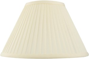 pleated endon chloe ivory shade faux pencil silk lamp elegant fabric