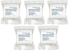 5/pk Dynarex 3196 Sterile Compressed Bandage 2" x 6 yards First Aid Kit Refill