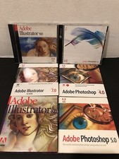 Adobe Photoshop Illustrator Bundle Lot 4.0 5.0 7.0 8.0 9.0 Software CS2 NO KEYS