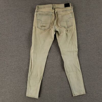 American Eagle Sz 6 Short Super Low Jegging Super Stretch Unique Wash Distressed