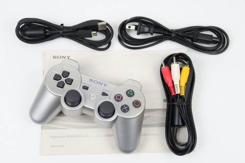 SONY PlayStation 3 PS3 CECH-2500A satin silver Console 160GB Box Very Good F/S - Picture 10 of 24