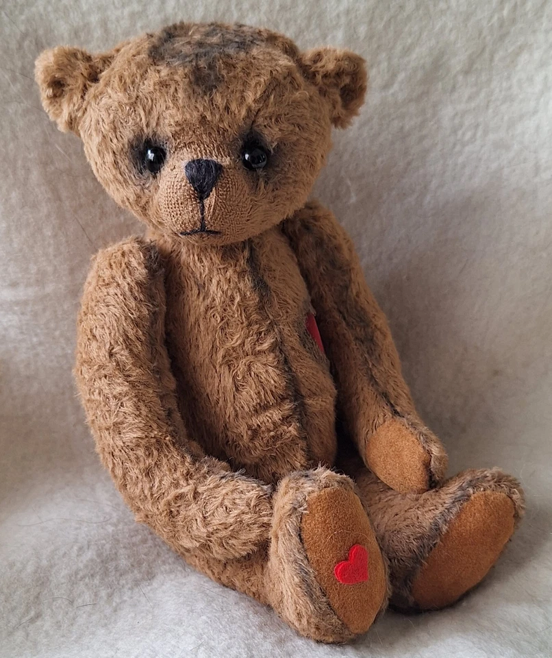 Bastelset, Nähset (kit) *Joschi*,der kleine Herzbär , 22 cm von *gelibären* - Bild 3 von 4