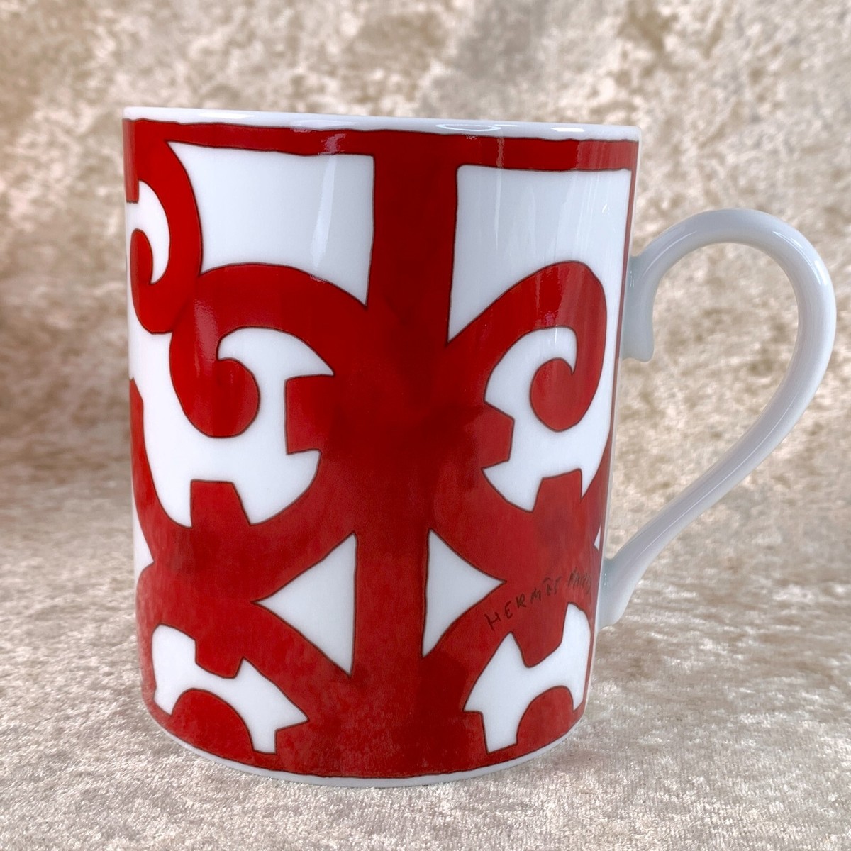Lot De 4 Tasses Hermès Balcon Du Guadalquivir N°1 - Porcelaine Française - Neuf En Boîte