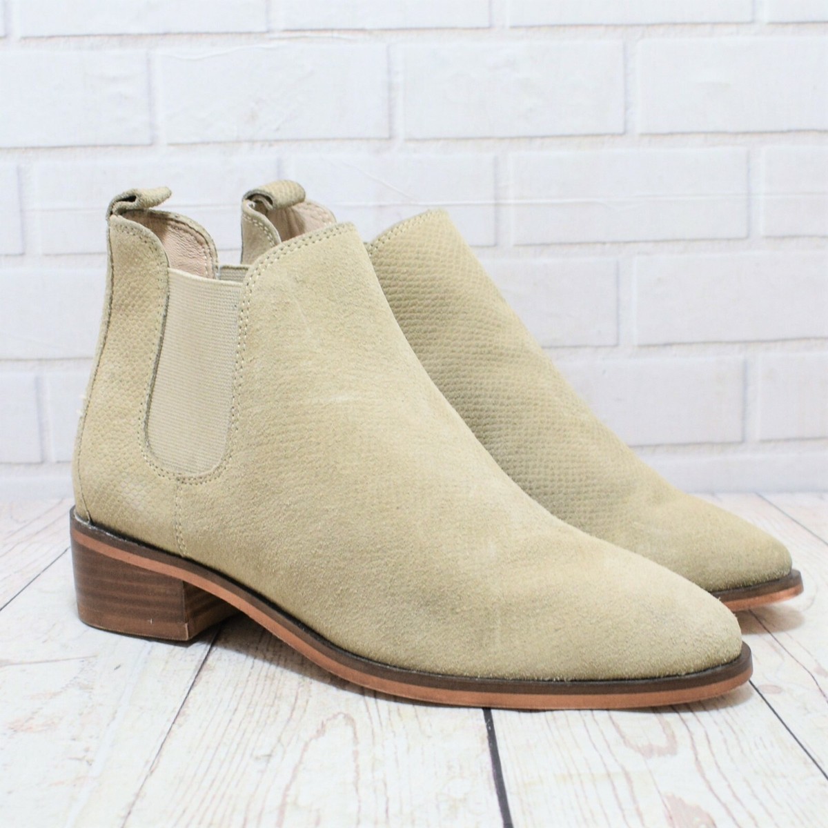 Womens Kiomi Light Brown Pull On Low Heel Ankle Boots Size UK EUR 36 RRP-  £69