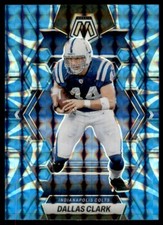 2023 Panini Mosaic Reactive Blue Dallas Clark Indianapolis Colts #99 Parallel