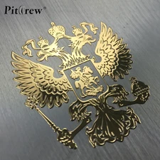 RUSSIAN EAGLE Metal Sticker Russia National Emblem for Car LapTop Notebook
