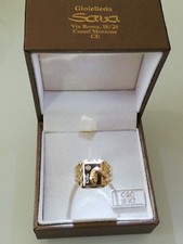 ANELLO UOMO CON SERPENTE IN ORO GIALLO 750 18 KT PERSONALIZZABILE CON INIZIALI 
