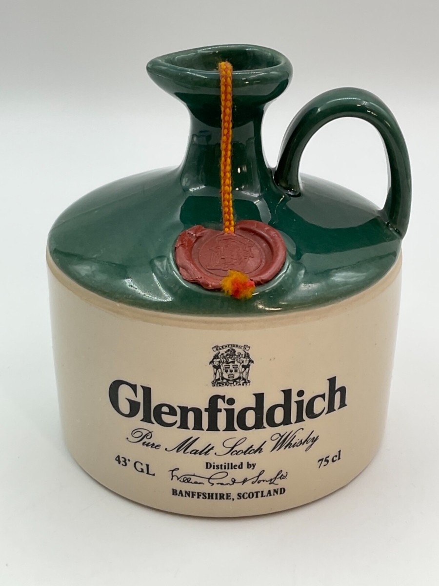 WHISKY GLENFIDDICH PURE MALT SCOTCH WHISKY CERAMIC DECANTER 75cl