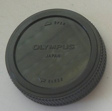Genuine Olympus OM Black Rear Lens Cap Japan ZUIKO 50 1.8 1.4 OM-1 OM-10