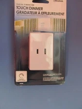Westek Plug-in Touch Dimmer # 6004B  200 Watts   White   NEW