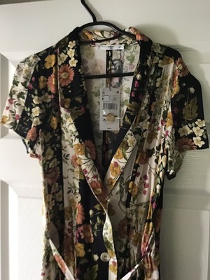 button down wrap dress