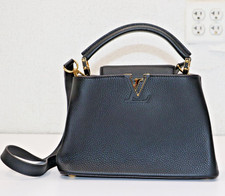 Louis Vuitton Capucines Shoulder Bag BB Black Leather for sale  