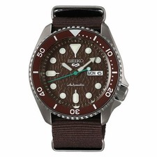 Seiko 5 Sports Hard Coating Brown SRPD85K1 + Worldwide Warranty +Seiko Box AU*au