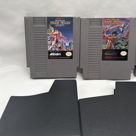 Nintendo NES Games Lot Dragon Spirit Double Dragon II Wizard Warriors & Tested