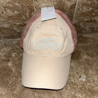New Pink Vans Women s Ball Cap Hat Adjustable Size OSFA