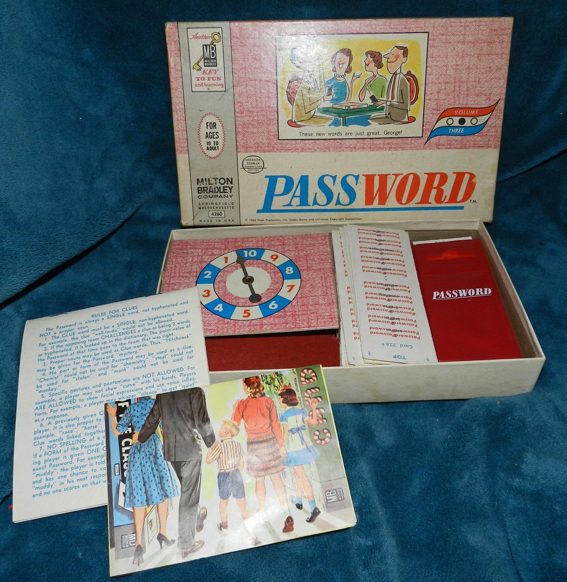 ANTIQUE/VINTAGE PASSWORD GAME 1963 MILTON BRADLEY | eBay